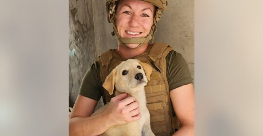 US Navy sailor launches rescue of small puppy saved during overseas deployment: ‘Can’t leave a comrade behind’